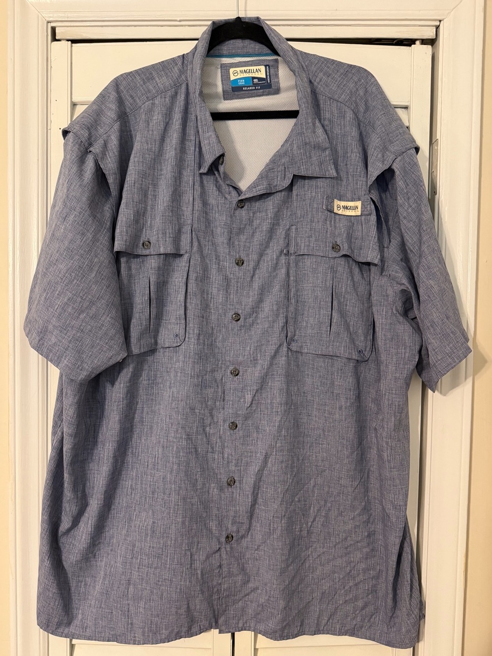 Magellan Outdoors Men's Aransas Pass Heather Short Sleeve Fishing Shirt